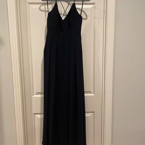 After Six Bridesmaid Dress, Size 8, Sailor Blue - Picture 7 of 8